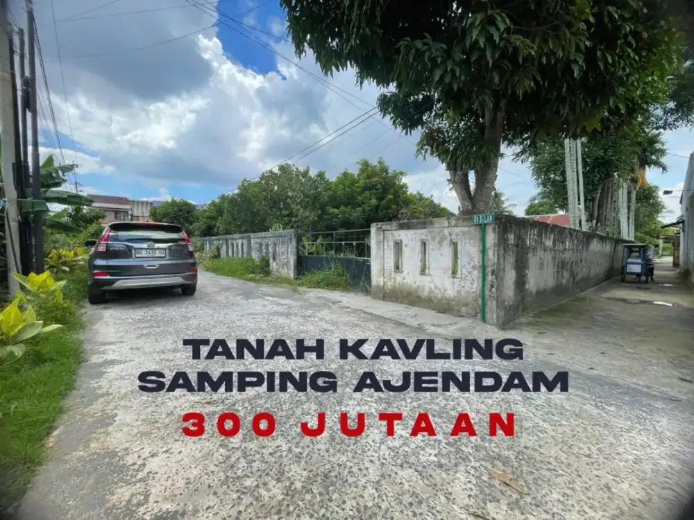 Tanah Kavling Samping Ajen Dam | LT 113 m² | SHM | Harga 300 Jutaan