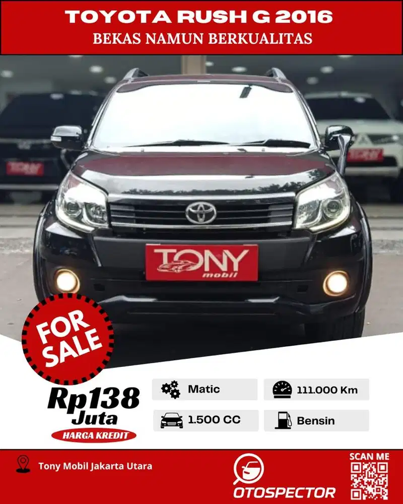 #Tony Mobil# Toyota New Rush G Hitam