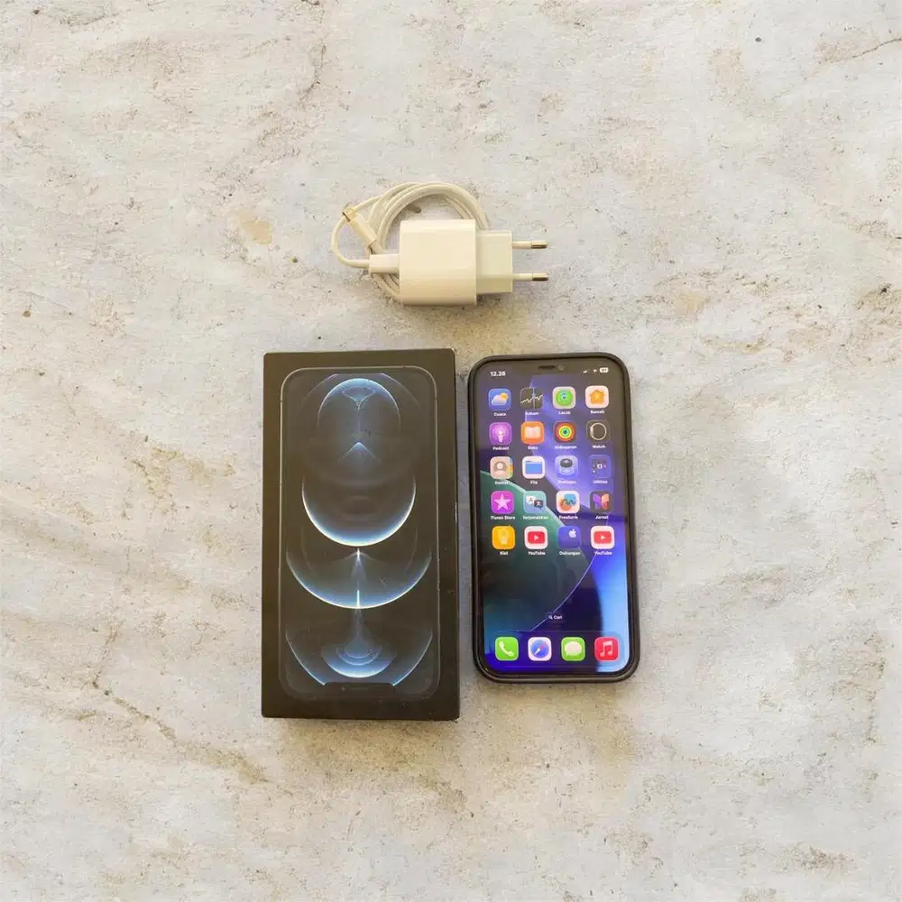 Iphone 12 Pro Max 128GB Pacific Blue ex RESMI MURAH