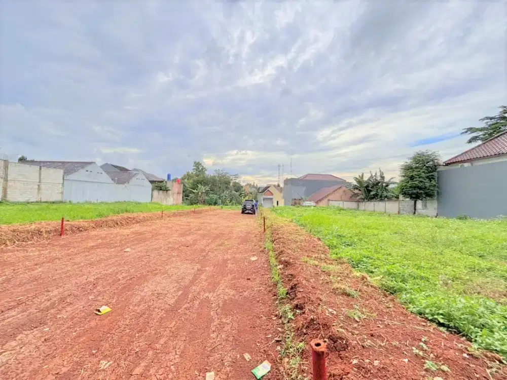 Tanah Kavling Row Jalan Lebar 6,8 Meter, Bisa Cicil Tanpa Bunga