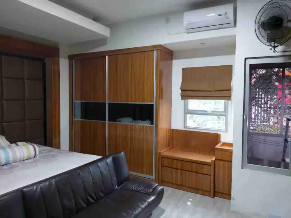 Apik Pol‼️Dijual Apartemen Puncak Permai 2 BR Jadi 1 BR