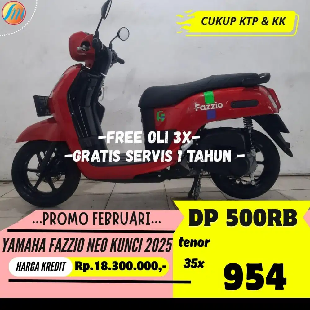 YAMAHA FAZZIO NEO KUNCI 2025 DP CUKUP 500RB ANGSURAN SANGAT TERJANGKAU