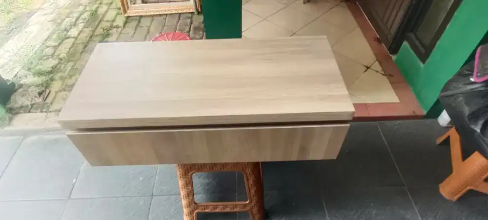 Laci/Drawer penyimpanan serbaguna, Tempel di dinding, kayu lapis pvc