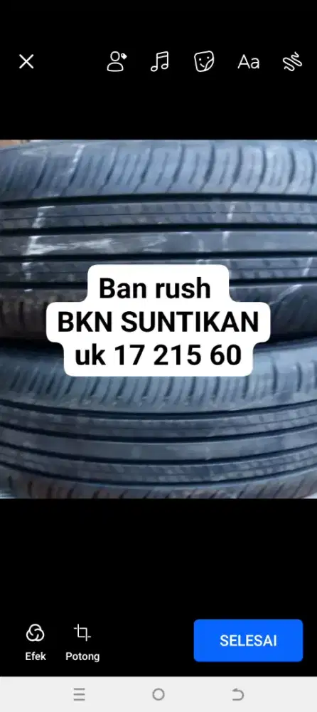 Ban rush BKN SUNTIKAN 17 215 60