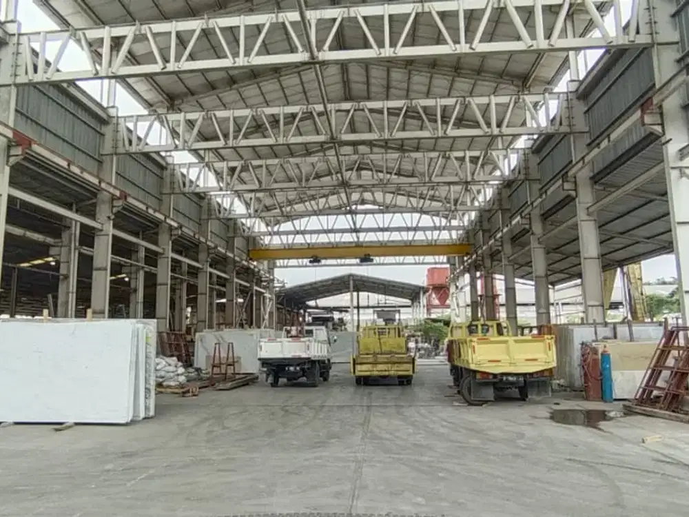 Pabrik Siap Pakai 2 Lantai Luas 13.617m2 Akses Container 40 Ft di Mekar Jaya Tangerang