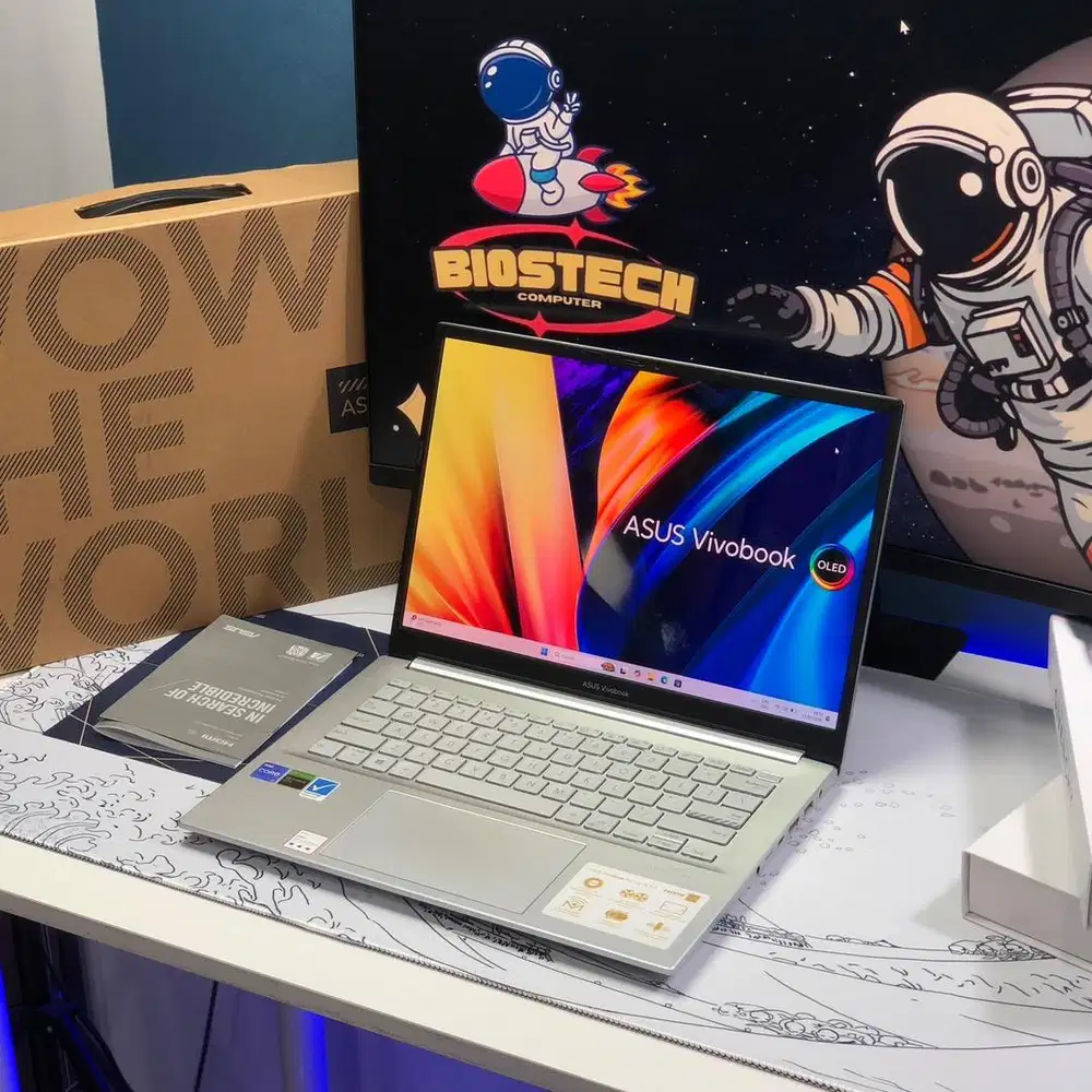 ASUS VIVOBOOK K3400 OLED INTEL CORE i7 GEN11 VGA GTX 1650 4GB RAM 16GB