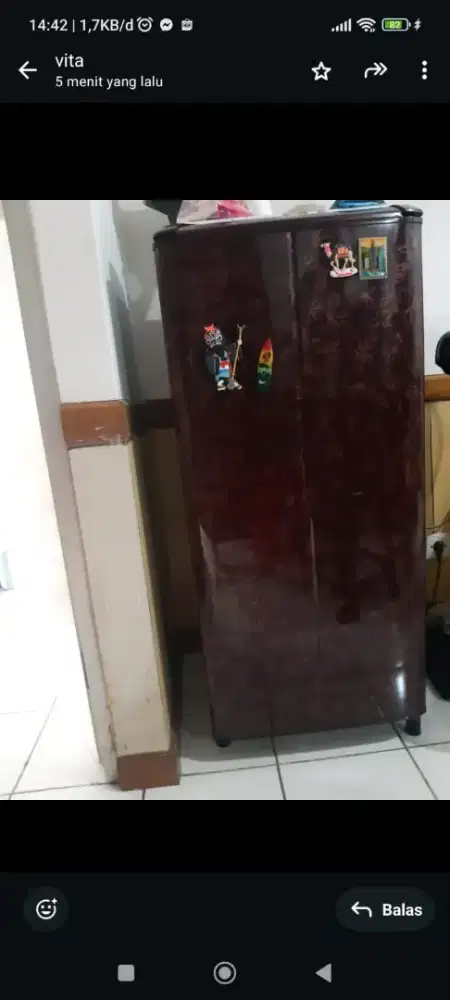 kulkas 1 pintu sanyo