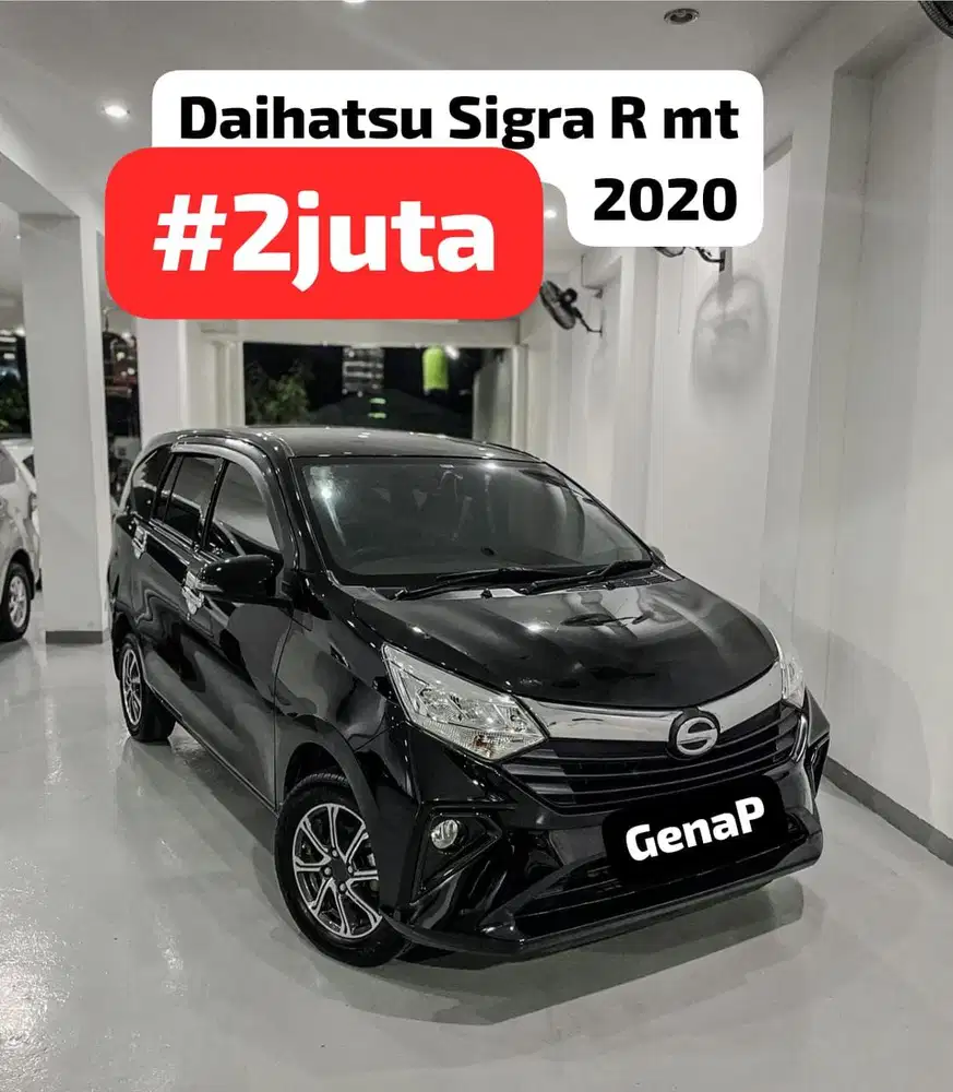 Daihatsu Sigra 1.2 R mt 2020 hitam #2juta