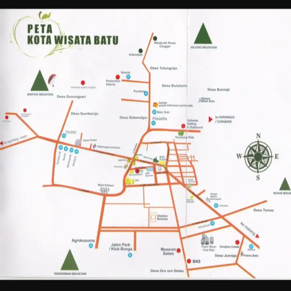 Dijual tanah kota wisata Batu