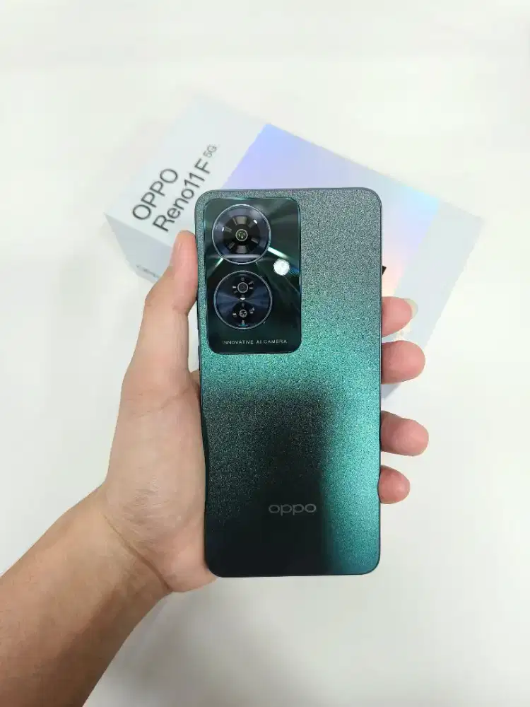( Second ) Oppo Reno 11F 5G 8/256GB Green | Resmi | Fullset