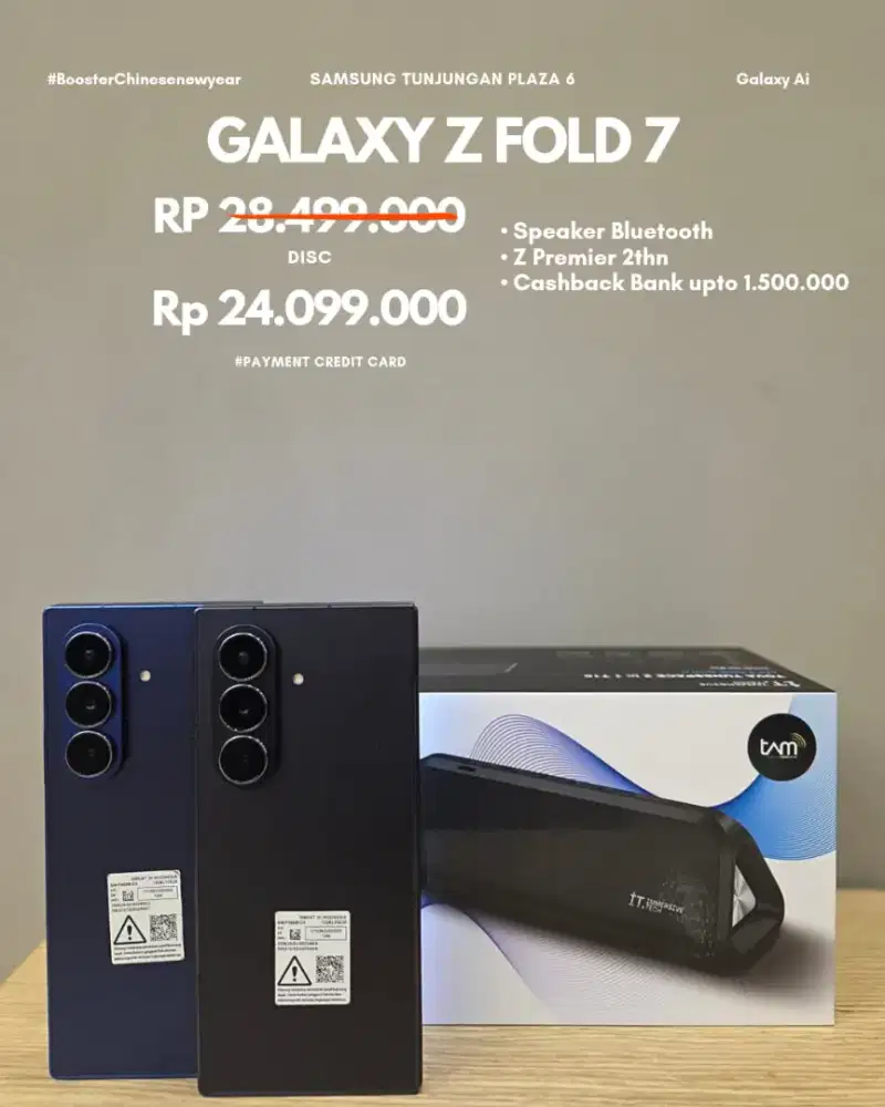 Samsung Galaxy ZFold 7 Cicilan 0% payment Credit Card