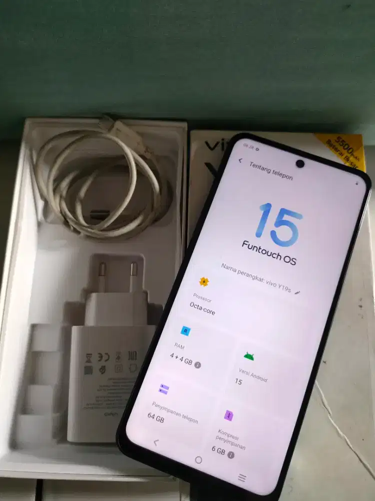 Vivo y19s ram 4/64 fullset