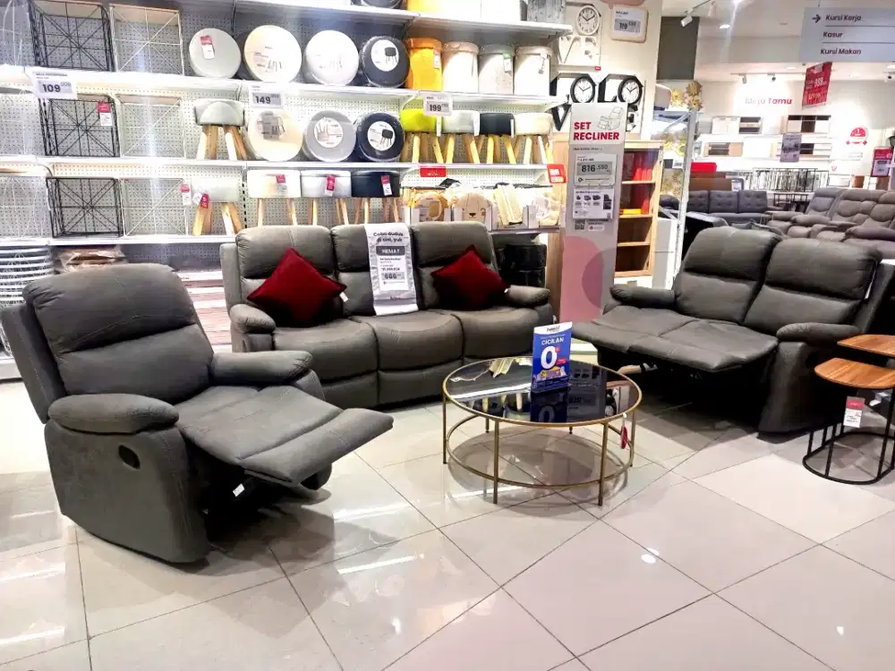 Sofa Set Recliner Mewah
