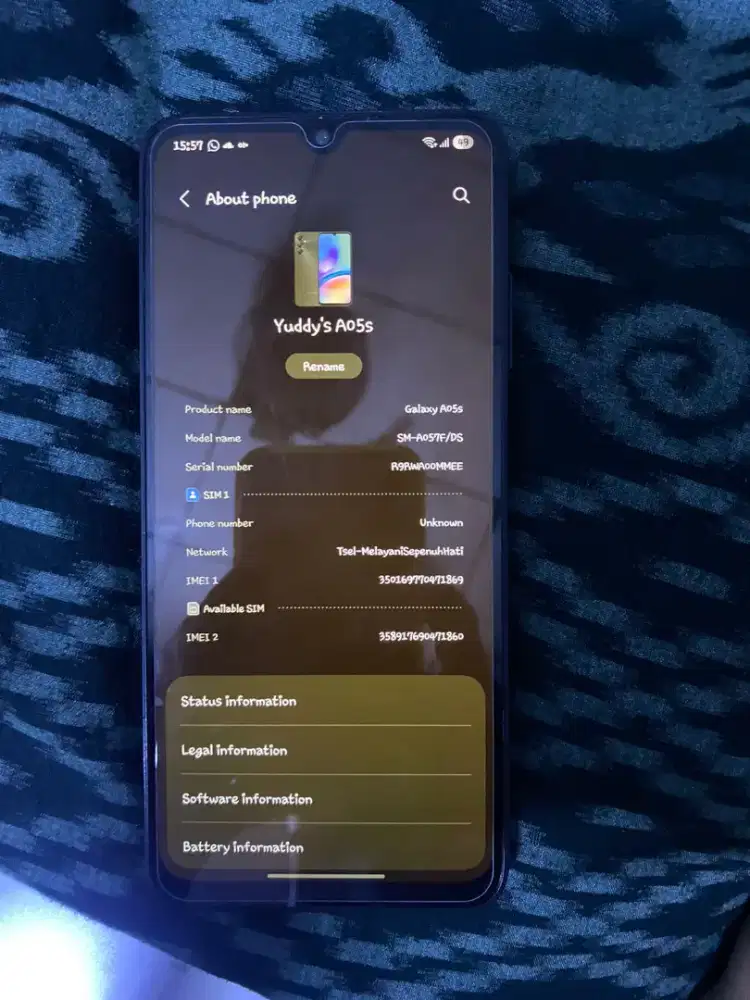 Samsung A05s 6/128 black batangan