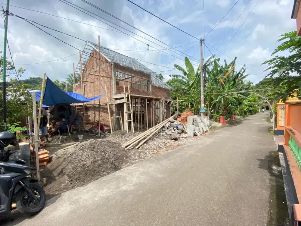Rumah Proses Bangun 400Jt-an Di Sleman, 5 Menit ke SMPN 1 Godean