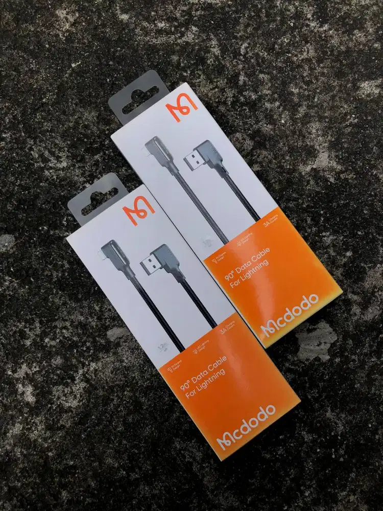 MCDODO Data Cable Lightning Braided L Shape 3A 1.2 M CA-7510