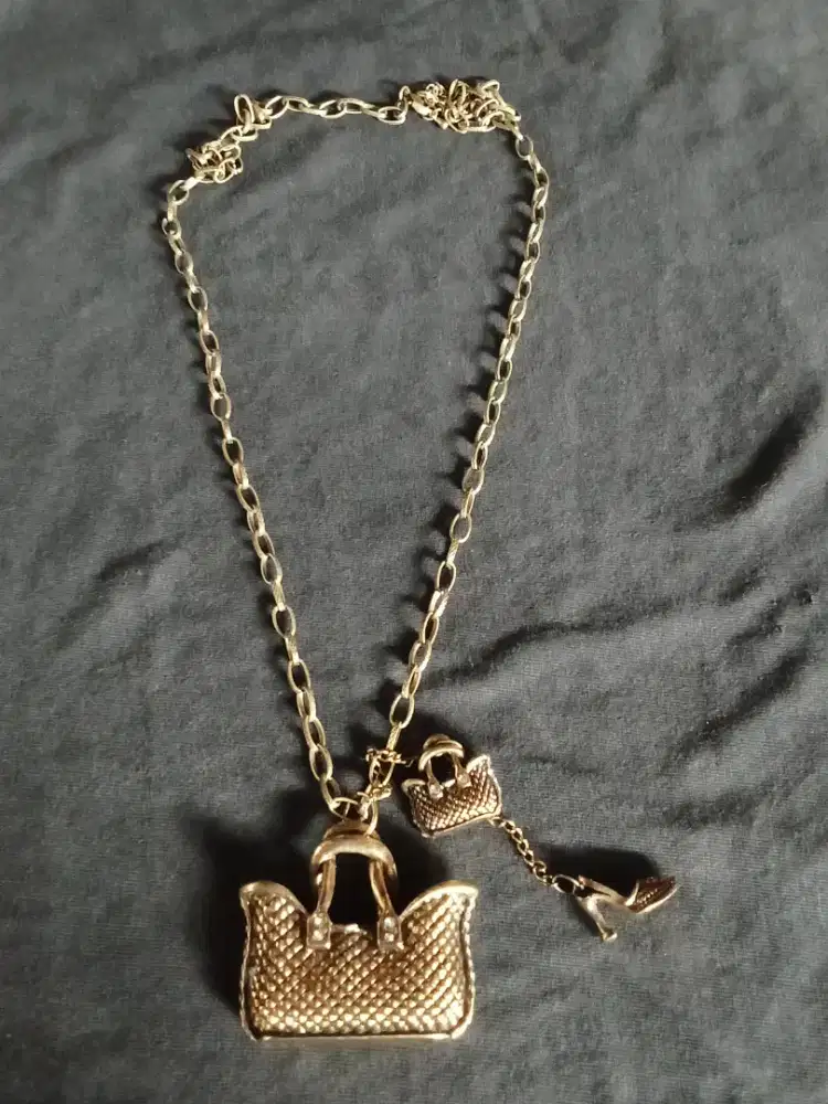 Kalung Aksesoris Premium , Mewah Elegan, Rose Gold, COD Cijantung Dsk