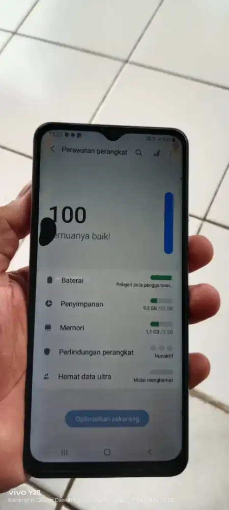 Samsung a02.  3/32. Minus noda item tombol power copot