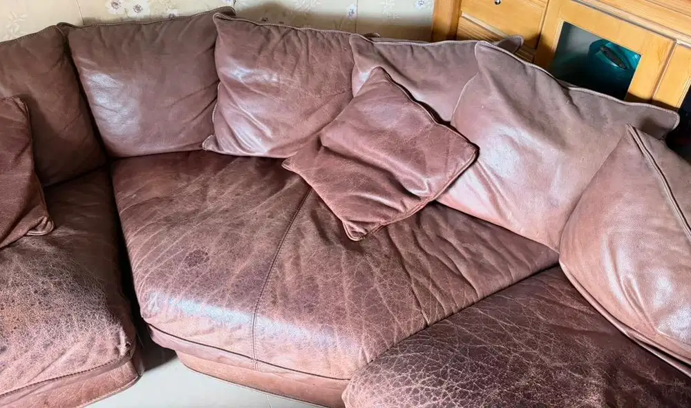 Dijual Sofa kulit NEGO SAMPAI JADI