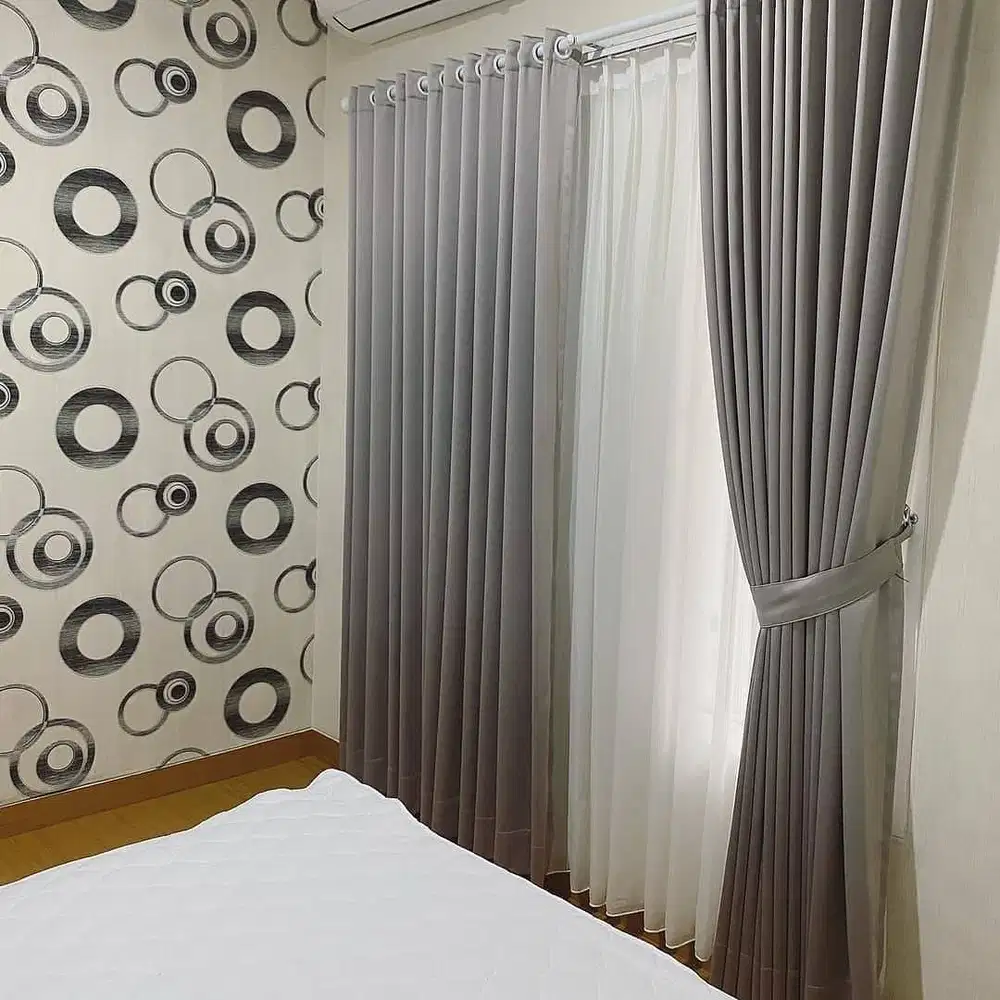 Beli Gorden Blackout Pasang Skat Klinik Hordeng Pintu Gordyn Vitrase