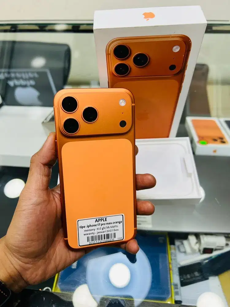 Iphone 17 pro max 512gb orange garansi panjang resmi