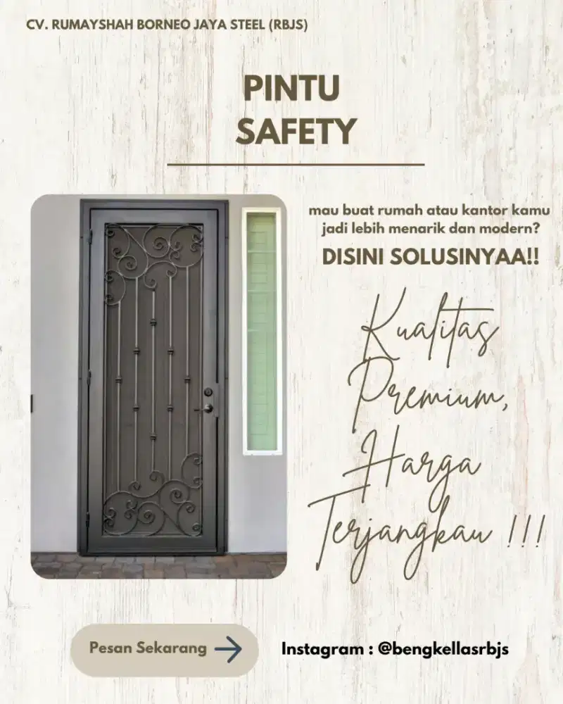 PINTU SAFETY ANTI MALINGGG