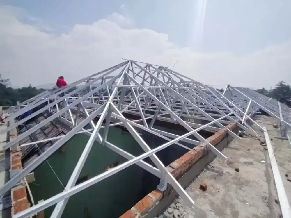 Jasa tukang pasang baja ringan skat partisi kanopi plafon renovasi dll