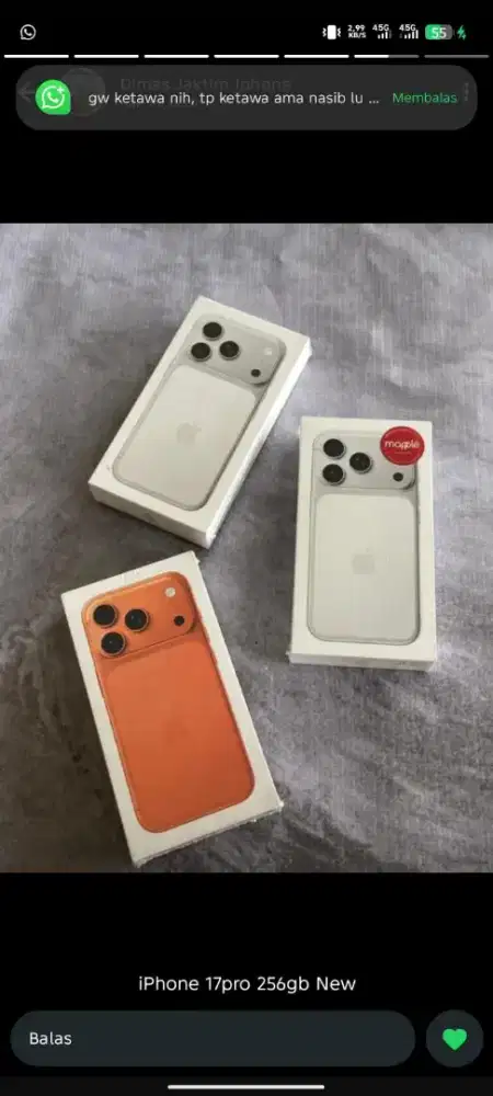 Iphone 17 Promax 256GB New Unit Ibox BNIB bergaransi bisa cicilan