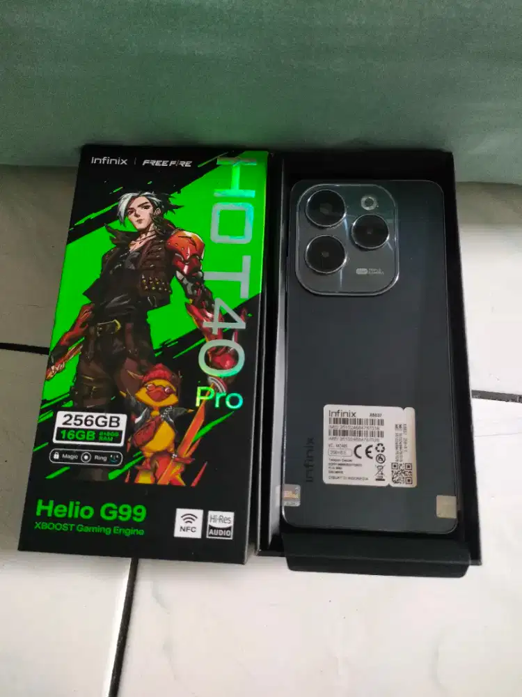 Infinix hot 40pro ram 8/256 fullset