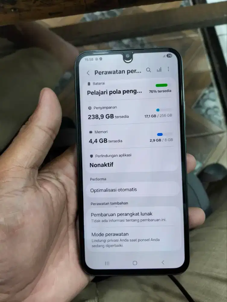 Samsung A34 8+8/256 resmi masih bgus no minus lecet pemakaian BS TT