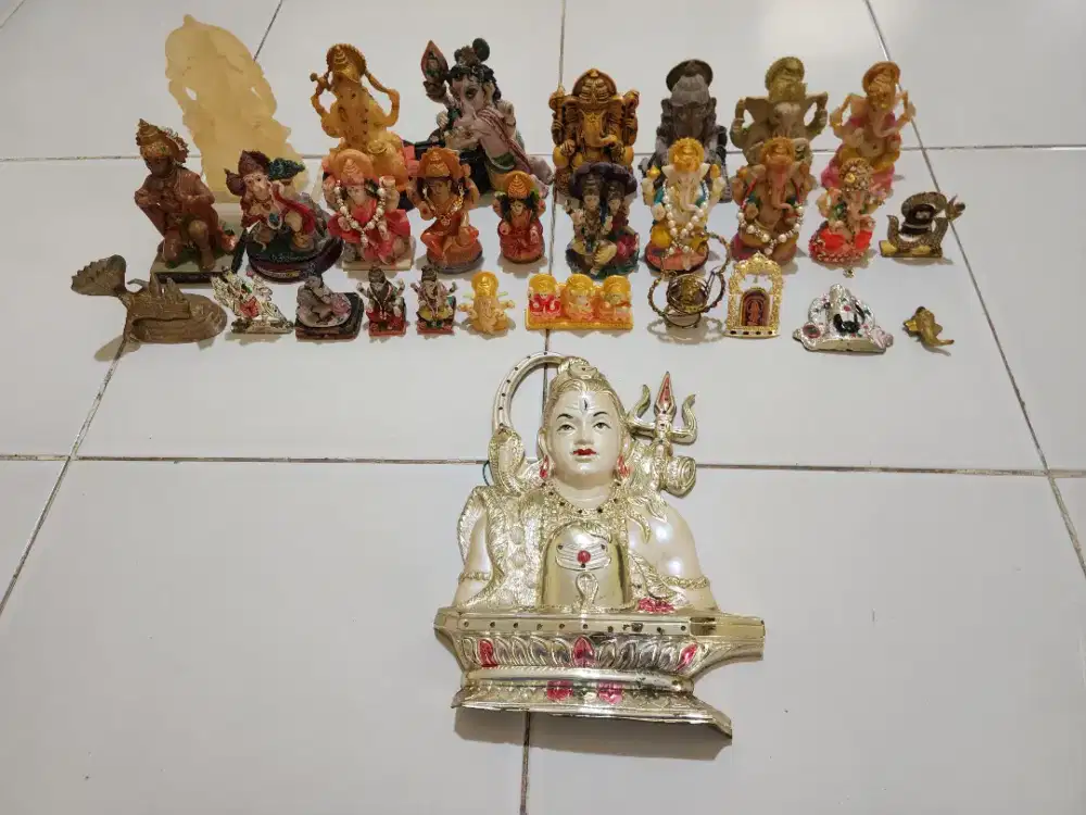 25+pcs Set Koleksi Patung Dewa-Dewi Hindu (Preloved)