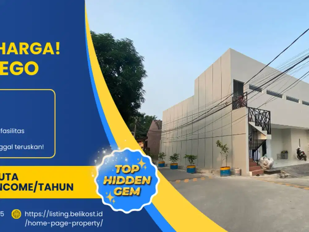 Jual Kos-Kosan Cikarang Terisi 90% Income 350jt/tahun