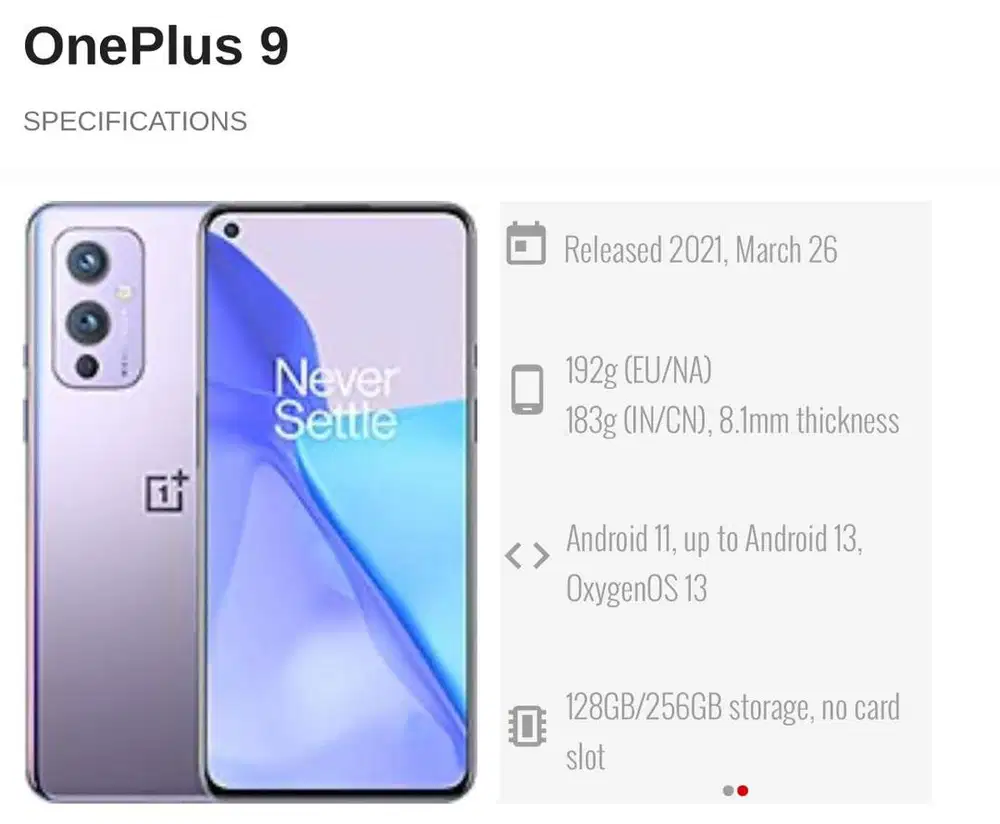 Oneplus 9 muluss