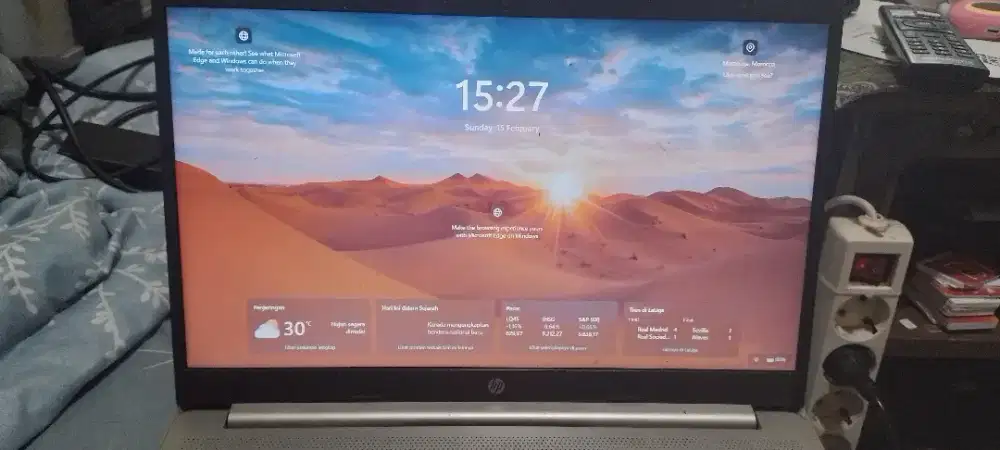 laptop second HP 15s core i3