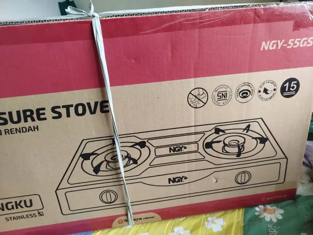 Kompor Gas 2 tungku NGY - 55GS Stainless
