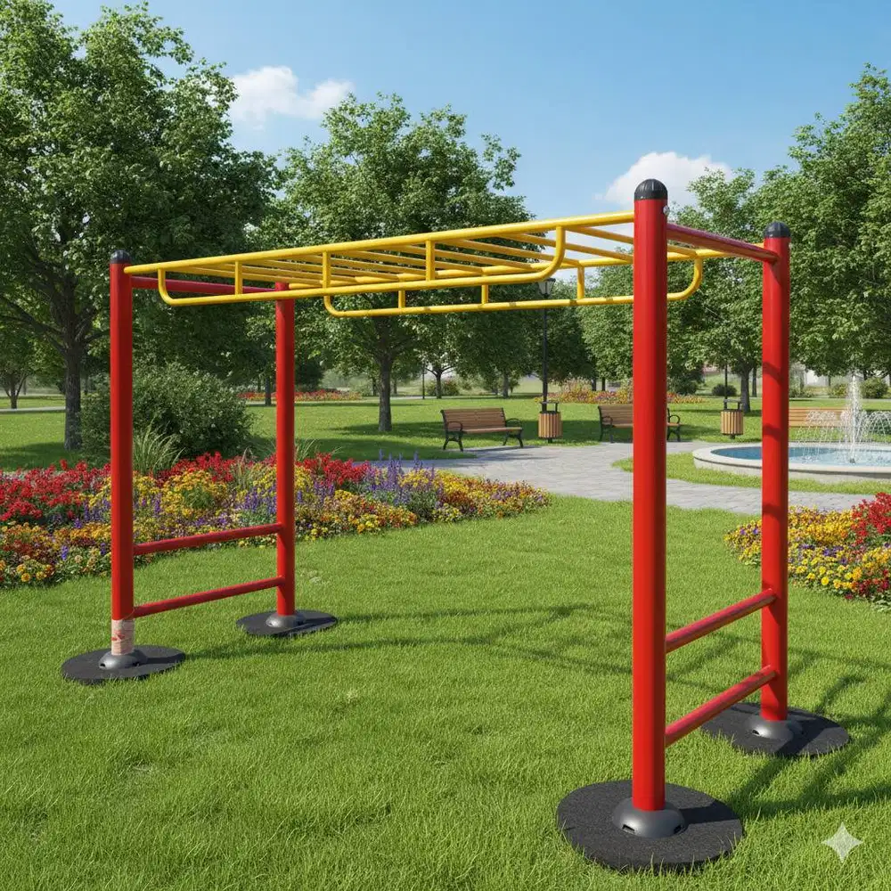 Paket Fitness Outdoor Komplit – Besi Tebal, Anti Karat, Harga Nego