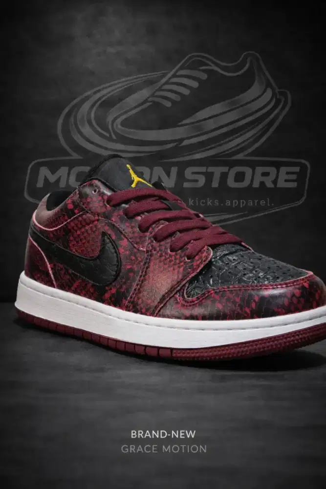 Nike AJ 1 Low Maroon Black