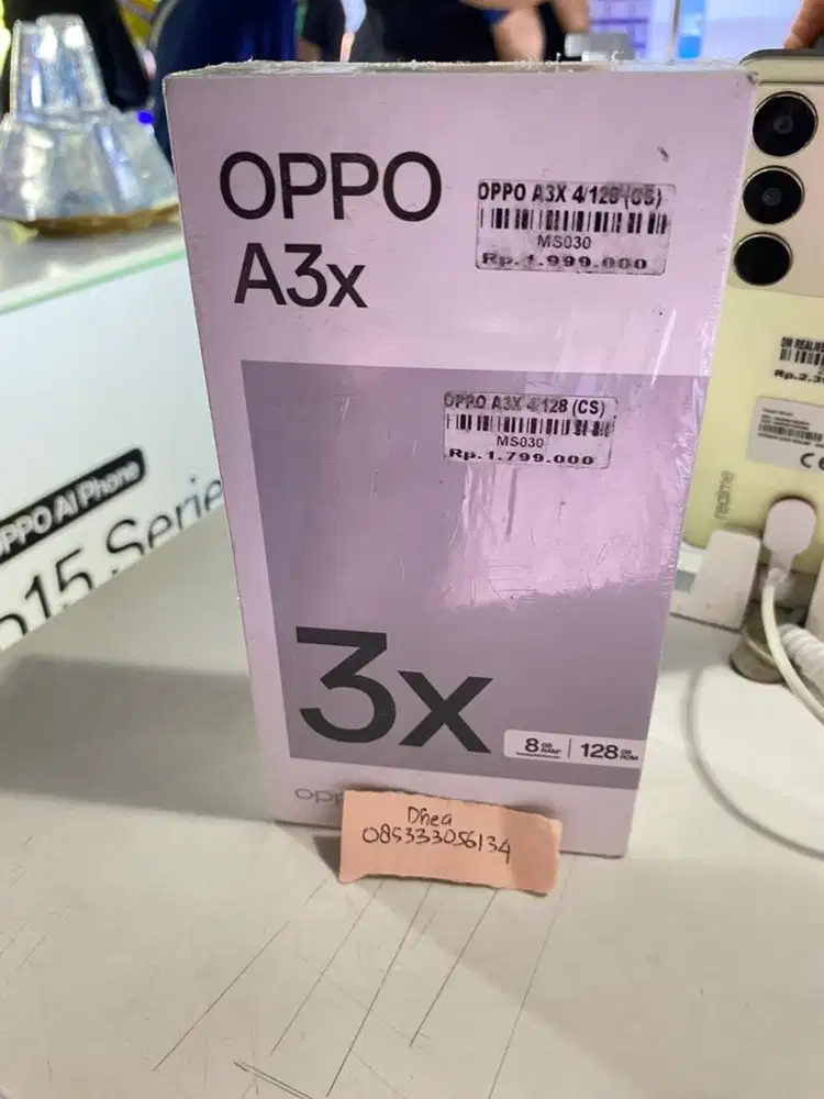 Ready Oppo A 3x 4/128 GB Garansi Resmi 1 Tahun Atlantis Dahsyat