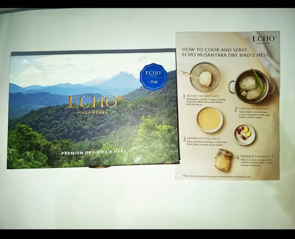 Jual murah sarang burung wallet bersih brand echo nusantara