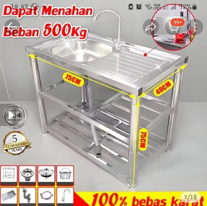 Wastafel Portable baru