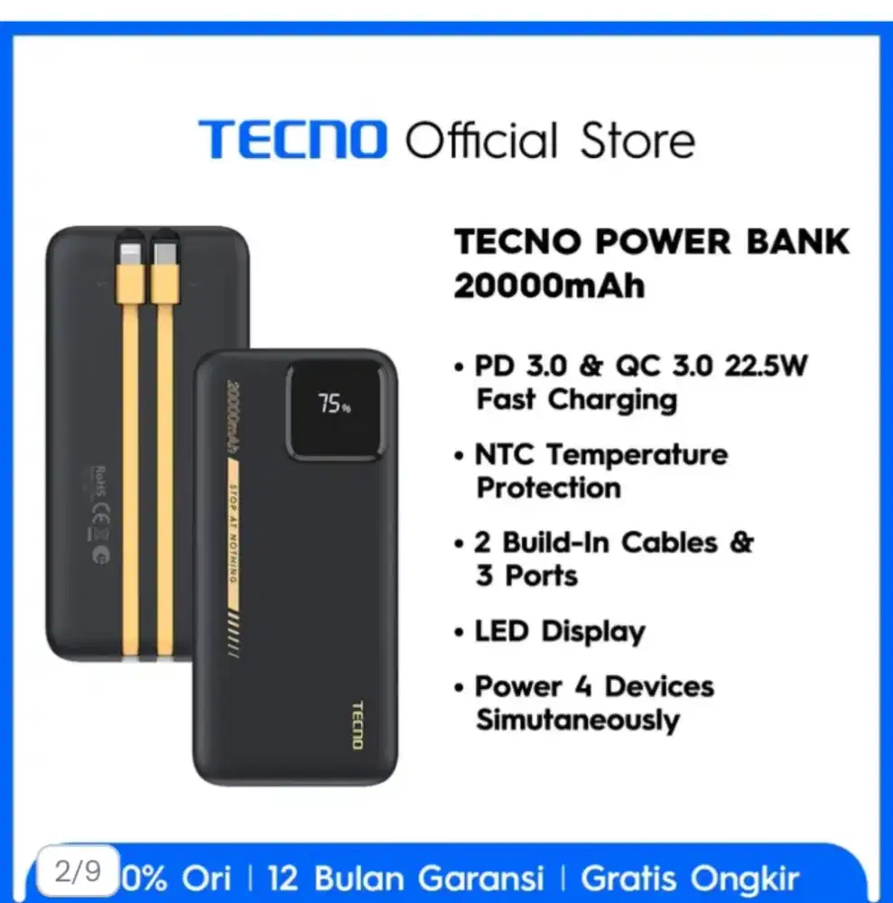 Power Bank TECNO