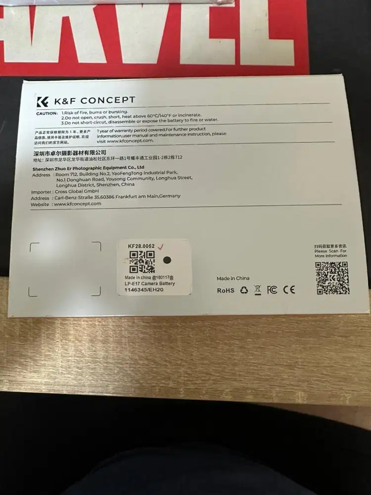 Baterai LP E17 Baterai Lp-e17 Canon R8 R10 R100 750D 800d like New