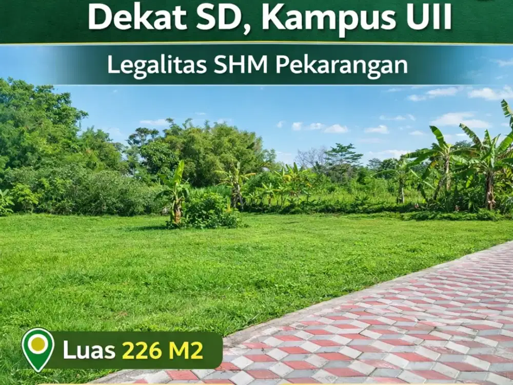 Tanah Jogja 2 MENIT SD BIAS KALIURANG SHMP