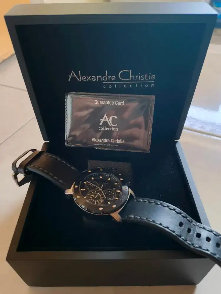 Jam tangan pria alexandre christie 9205mc 47mm original mulus