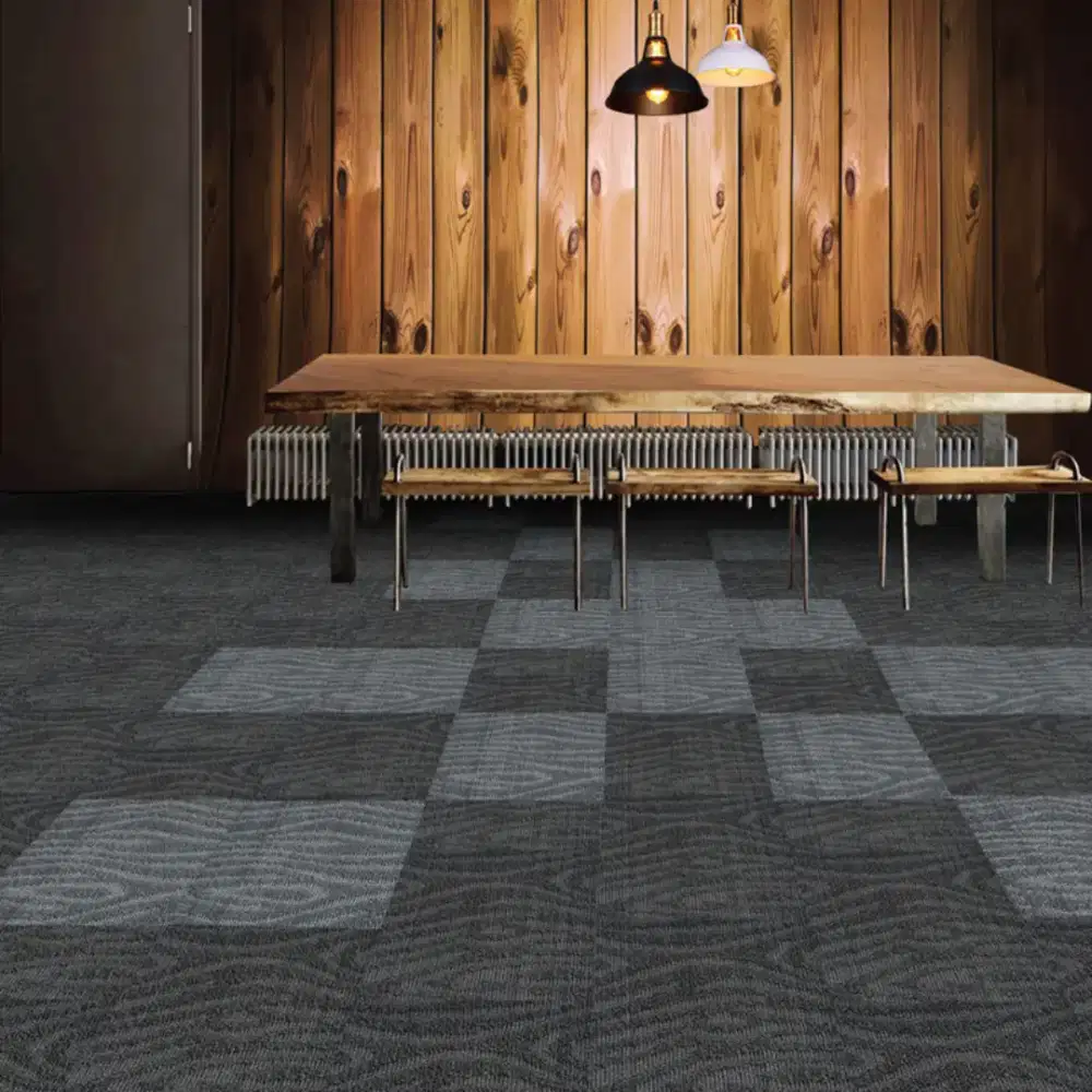 Karpet tile Redwood size 50x50