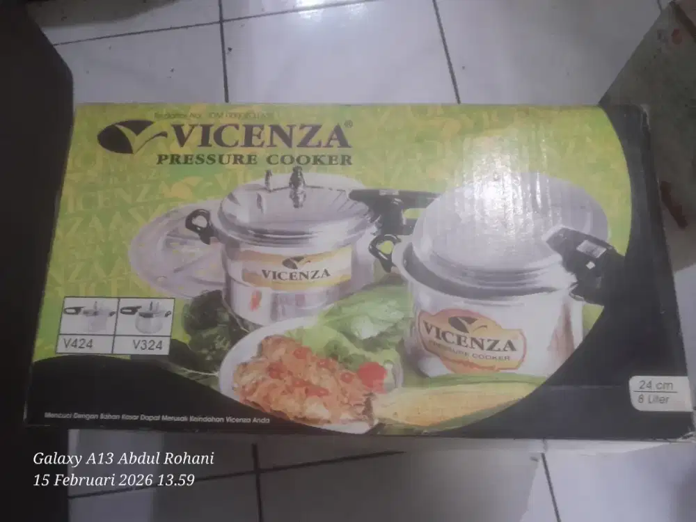 Vicenza Panci Presto 24cm 8 liter Baru