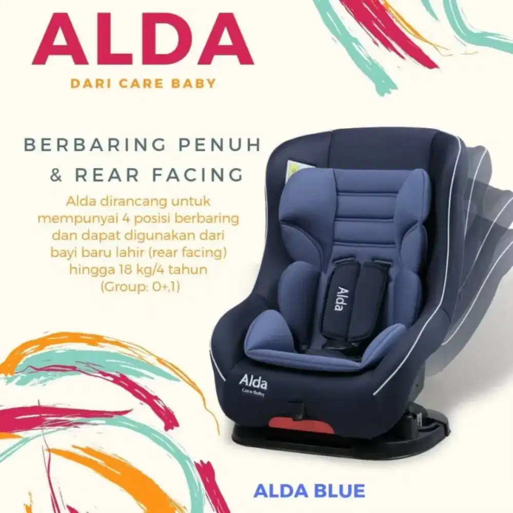 Dijual Car Seat Anak Merk Alda - New Born s/d 4 Thn - Lokasi Bintaro