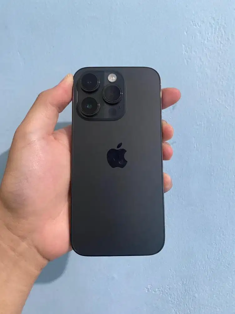 LIKE NEW !! iPhone 14 PRO 256GB Space Black Imei Terdaftar Resmi BC