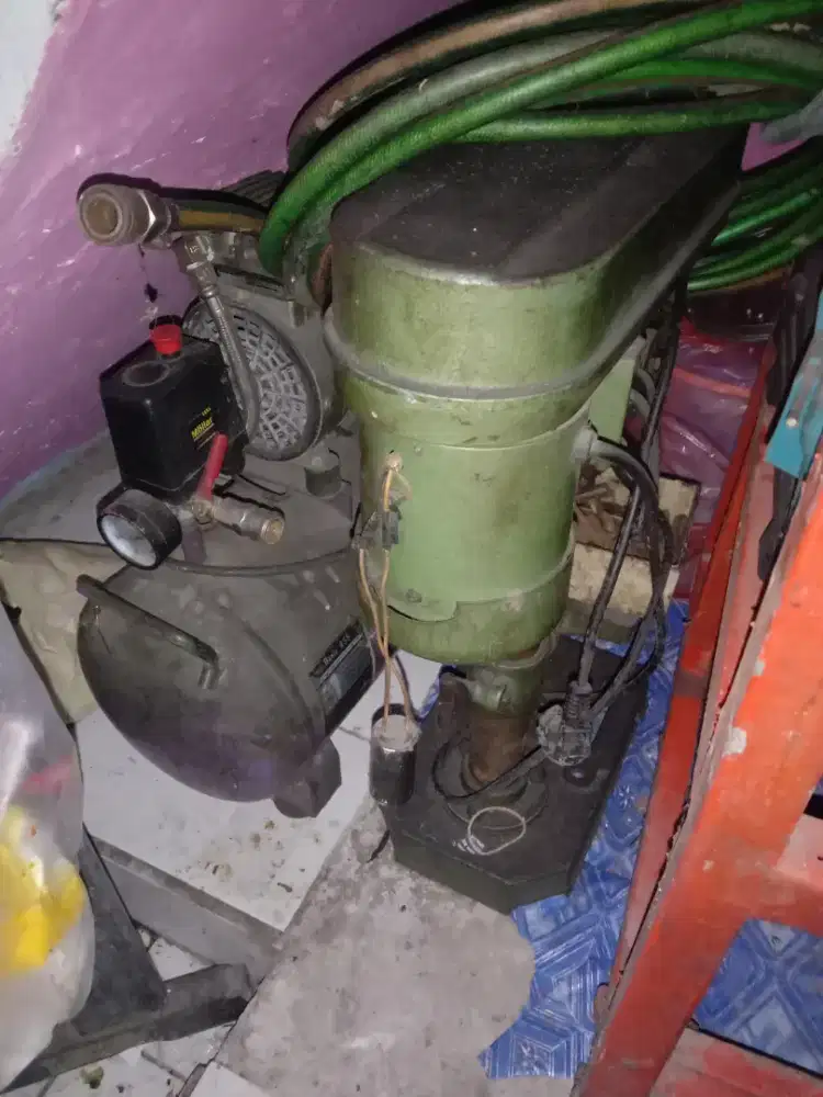 Kompresor listrik lakoni + bor duduk