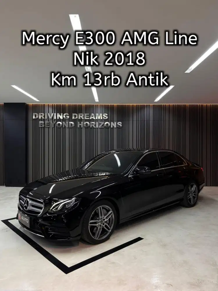 Mercedes Benz E300 AMG 2018 Hitam Mercy Km13rb B116SUS
